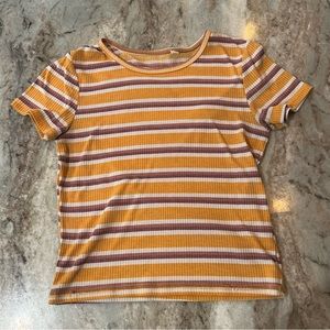Used Pacsun midi top. Orange-ish yellow-ish. Sized XS-S